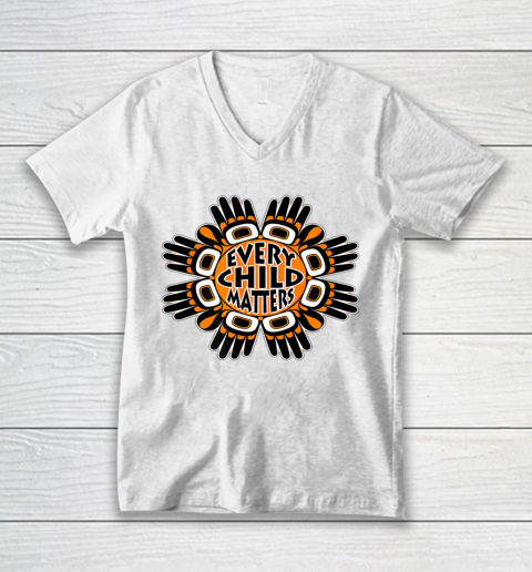Every Child Matters Orange Day Residential Schools V-Neck T-Shirt
