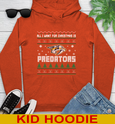 Nashville Predators NHL Hockey All I Want For Christmas Is My Team Sports 131