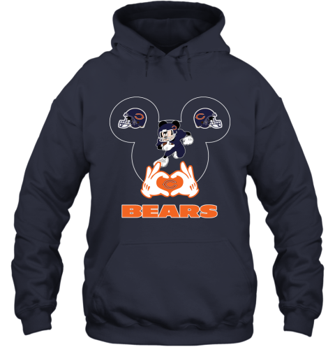 vpxj i love the bears mickey mouse chicago bears hoodie 23 front navy