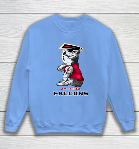 NFL Football My Cat Loves Atlanta Falcons Sweatshirt 8