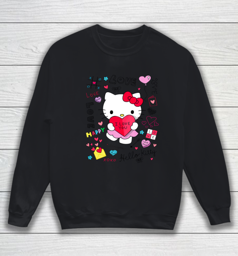 Hello Kitty Love Notes Valentine Tee Sweatshirt