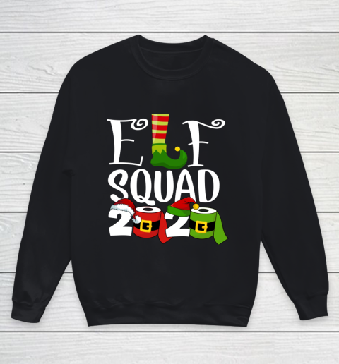 Elf Squad Quarantine Christmas 2020 Youth Sweatshirt