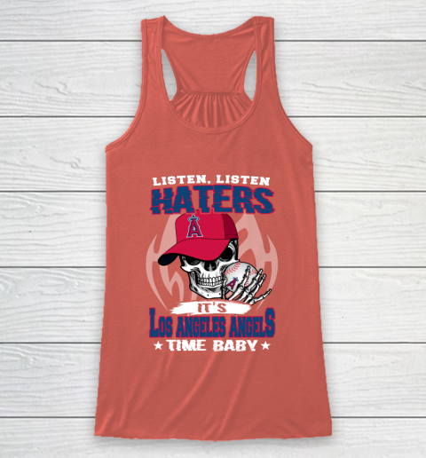 Listen Haters It is ANGELS Time Baby MLB Racerback Tank 3