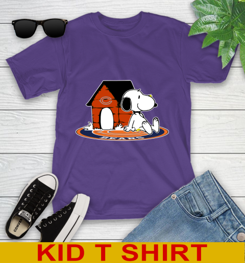 NFL Football Chicago Bears Snoopy The Peanuts Movie Shirt Youth T-Shirt 4