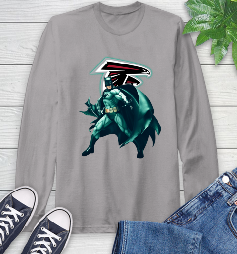 NFL Batman Football Sports Atlanta Falcons Long Sleeve T-Shirt 6