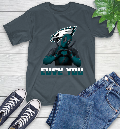 NHL Philadelphia Eagles Deadpool Love You Fuck You Football Sports T-Shirt 10