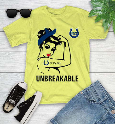 NFL Indianapolis Colts Girl Unbreakable Football Sports Youth T-Shirt 5