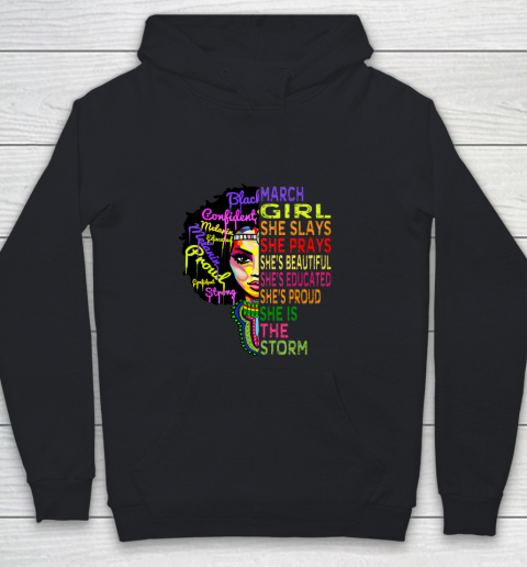 Womens March Birthday Girl Queens are Born in March Youth Hoodie