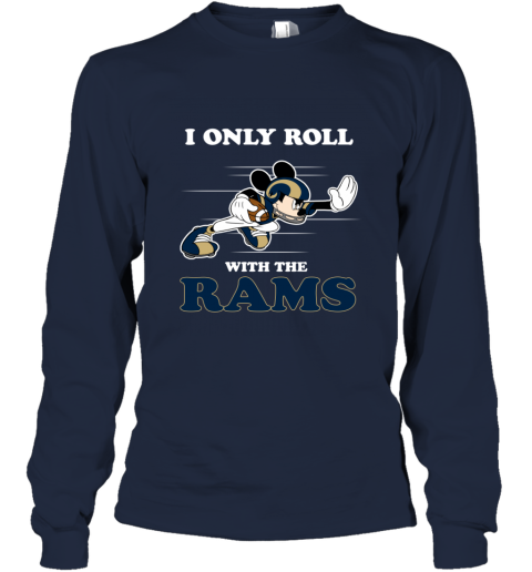 NFL Mickey Mouse I Only Roll With Los Angeles Rams Tank Top 