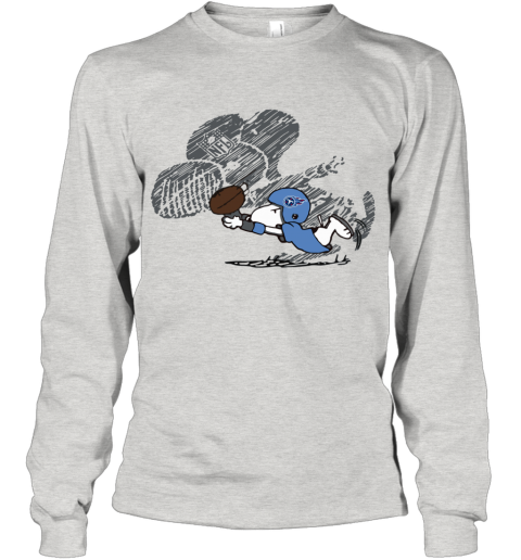 Tennessee Titans Snoopy Plays The Football Game m3kr tennessee titans snoopy plays the football game youth long sleeve 50 front ash