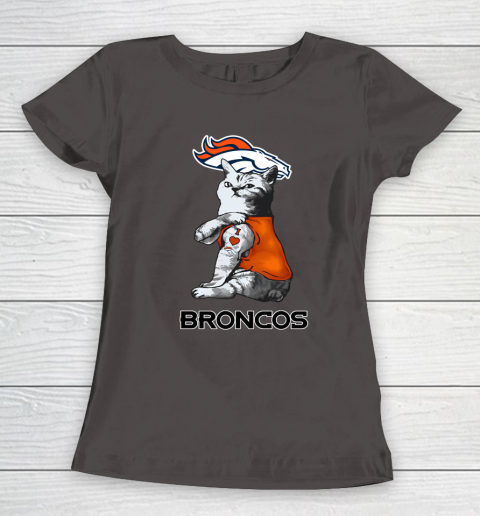 NFL Football My Cat Loves Denver Broncos Women s T Shirt