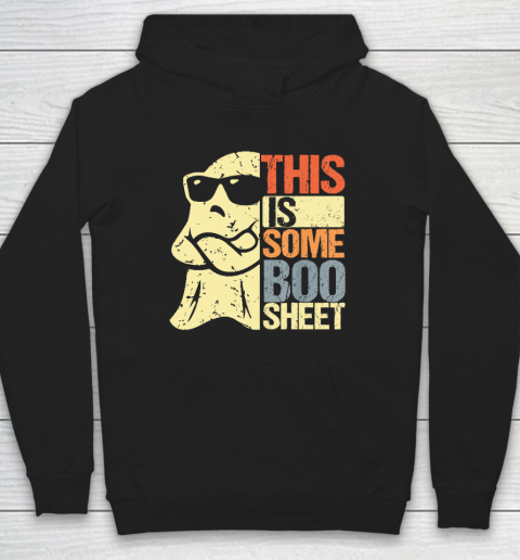 Halloween Costume This Is Some Boo Sheet Ghost Retro Hoodie