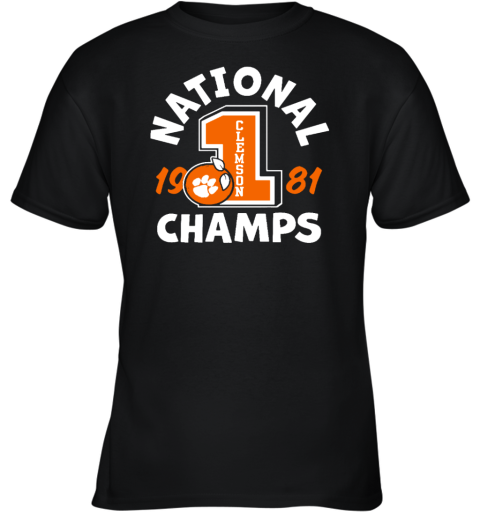 1981 Clemson Football National Champs Youth T-Shirt