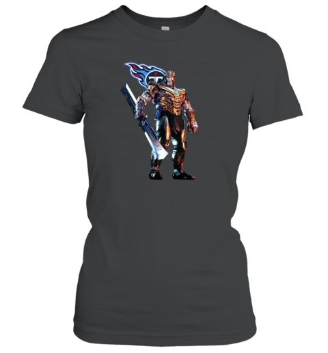 NFL Thanos Marvel Avengers Endgame Football Tennessee Titans Women's T-Shirt