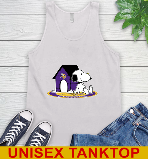 NFL Football Minnesota Vikings Snoopy The Peanuts Movie Shirt Tank Top