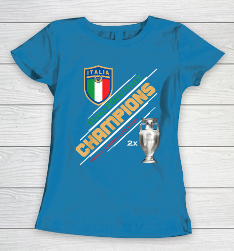 Italy Champions 2020 Euro Forza Azzurri Italia Football Women's T-Shirt 6