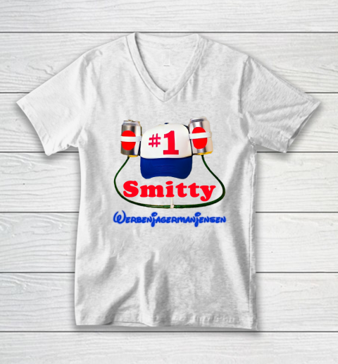 Funny smitty werbenjagermanjensen He Was Number One V-Neck T-Shirt