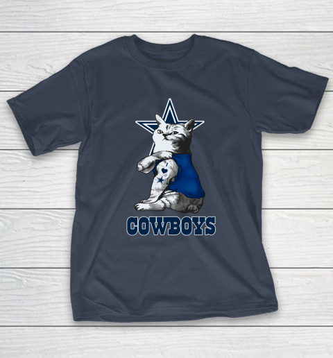 NFL Football My Cat Loves Dallas Cowboys T-Shirt 3