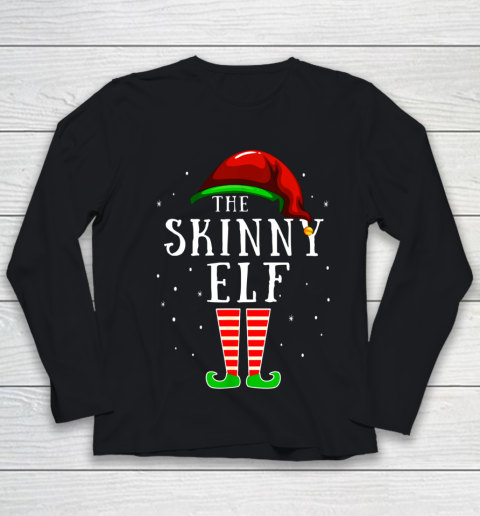 Skinny Elf Matching Family Group Christmas Party Pajama Youth Long Sleeve