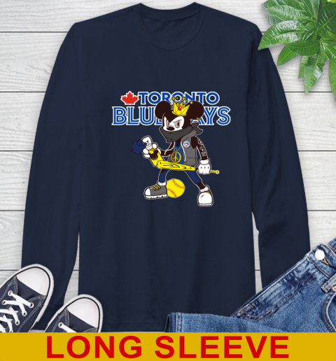 Toronto Blue Jays MLB Baseball Mickey Peace Sign Sports Long Sleeve T-Shirt 4