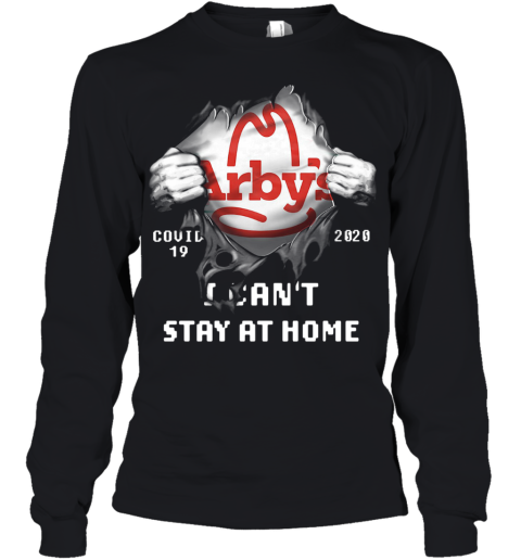 Arby'S Inside Me Covid 19 2020 I Can'T Stay At Home Youth Long Sleeve