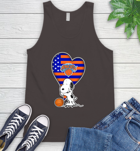 New York Knicks NBA Basketball The Peanuts Movie Adorable Snoopy Tank Top 7