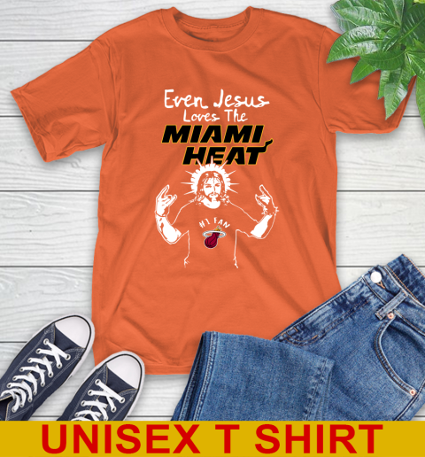 Miami Heat NBA Basketball Even Jesus Loves The Heat Shirt T-Shirt 4