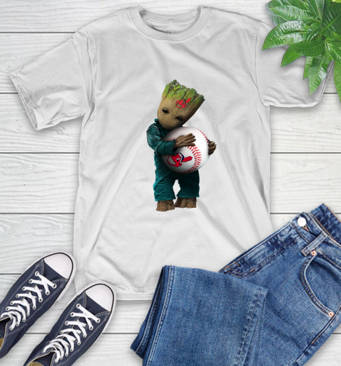 MLB Groot Guardians Of The Galaxy Baseball Sports Cleveland Indians T-Shirt