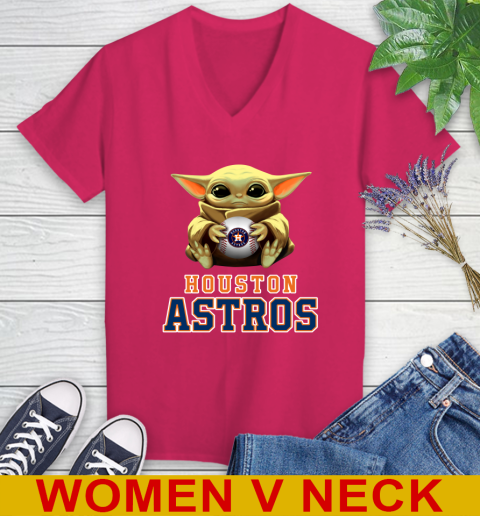 MLB Baseball Houston Astros Star Wars Baby Yoda Shirt 86