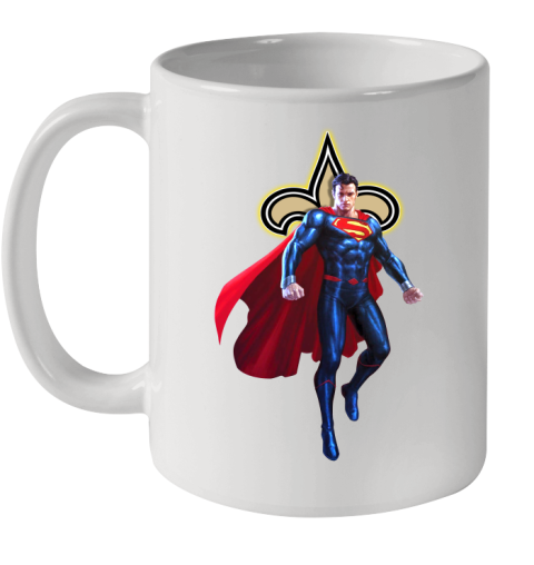 NFL Superman DC Sports Football New Orleans Saints Ceramic Mug 11oz