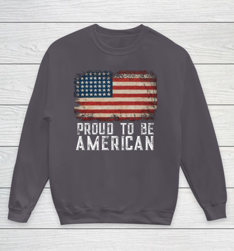 Proud American Patriotic USA Flag Youth Sweatshirt 5