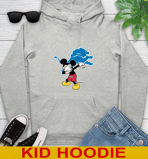Detroit Lions NFL Football Dabbing Mickey Disney Sports Youth Hoodie