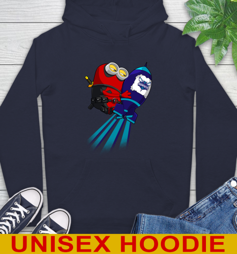 NBA Basketball Charlotte Hornets Deadpool Minion Marvel Shirt Hoodie 3