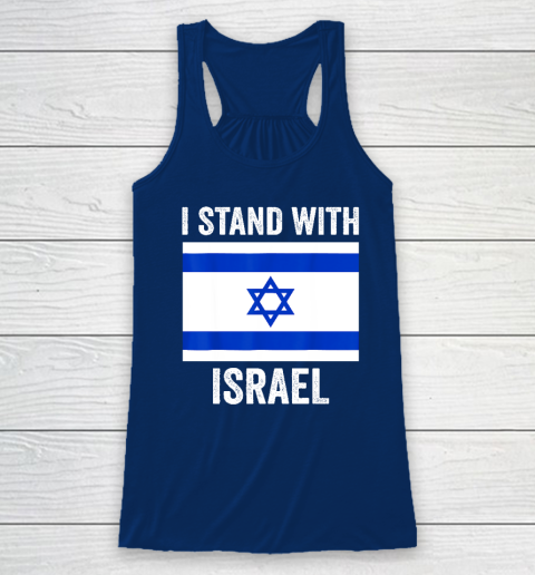 I Stand With Israel  Free Israel Racerback Tank 4