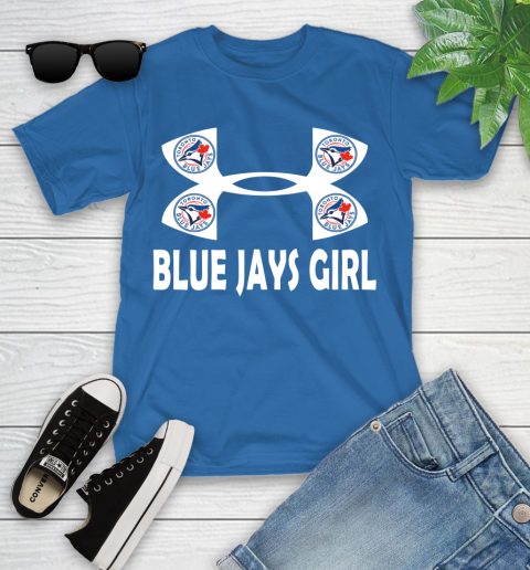 MLB Toronto Blue Jays Under Armour Baseball Sports Youth T-Shirt 12