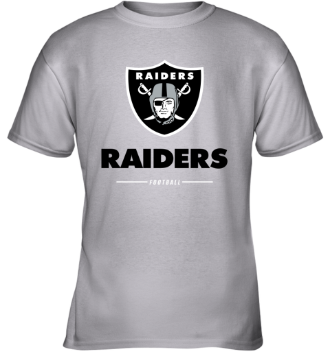 Oakland Raiders NFL Pro Line Black Team Lockup Youth T-Shirt 