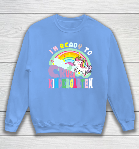 Back to school shirt ready to crush kindergarten unicorn Sweatshirt 16