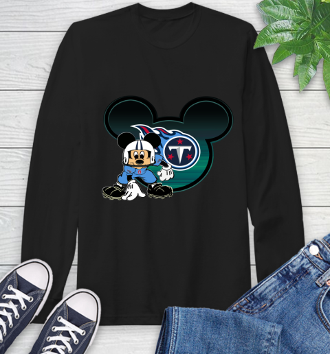 NFL Tennessee Titans Mickey Mouse Disney Football T Shirt Long Sleeve T-Shirt 2