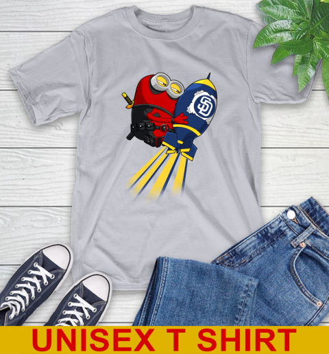MLB Baseball San Diego Padres Deadpool Minion Marvel Shirt T-Shirt 6 MLB Baseball San Diego Padres Deadpool Minion Marvel Shirt T-Shirt - Image 6