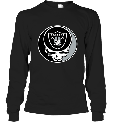NFL Oakland Raiders Grateful Dead Rock Band Football Sports 2FIvP7ZQsqt long sleeve tee 14 95 151514 front black