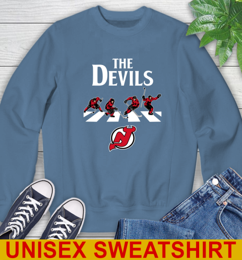 NHL Hockey New Jersey Devils The Beatles Rock Band Shirt Sweatshirt 10