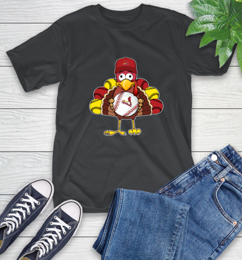 St.Louis Cardinals Turkey thanksgiving T-Shirt 2