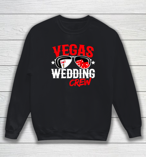 Las Vegas Wedding Party  Married in Vegas Sweatshirt