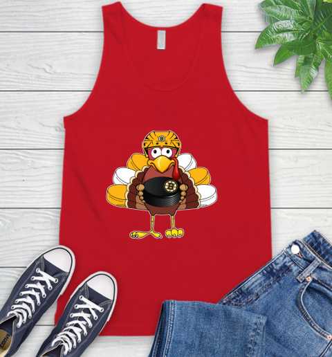 Boston Bruins Turkey Thanksgiving Day Tank Top 6