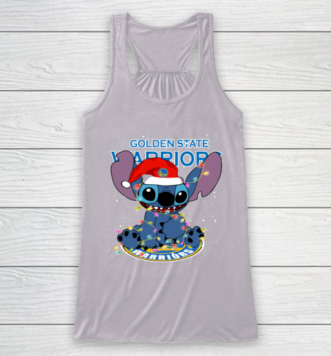 Golden State Warriors NBA noel stitch Basketball Christmas Racerback Tank 3