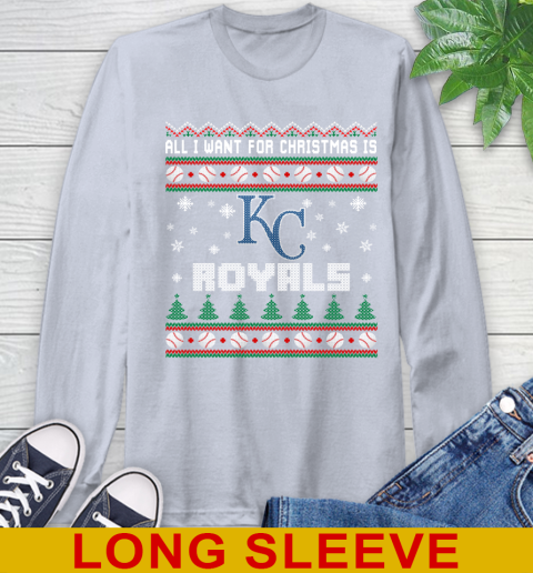 MLB All I Want For Christmas Is Kansas City Royals Baseball Sports 60