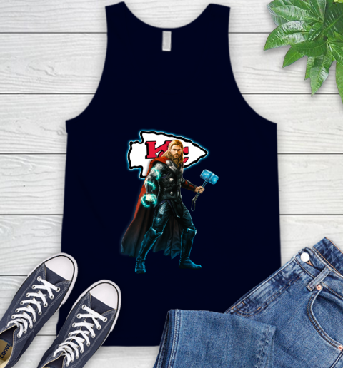 NFL Thor Avengers Endgame Football Kansas City Chiefs Tank Top 3