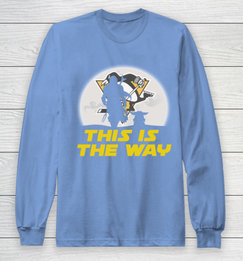 Pittsburgh Penguins NHL Ice Hockey Star Wars Yoda And Mandalorian This Is The Way Long Sleeve T-Shirt 8