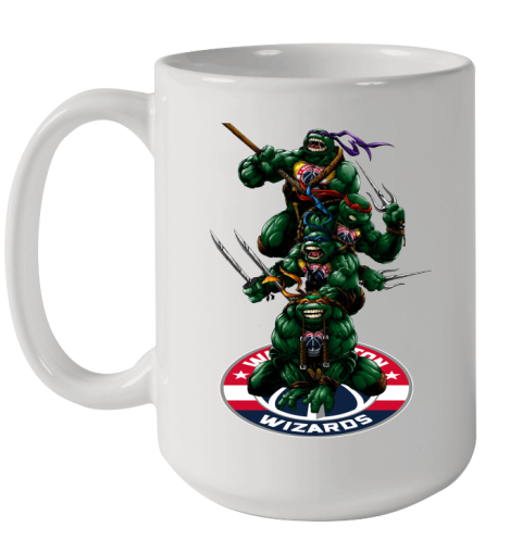 NBA Basketball Washington Wizards Teenage Mutant Ninja Turtles Shirt Ceramic Mug 15oz