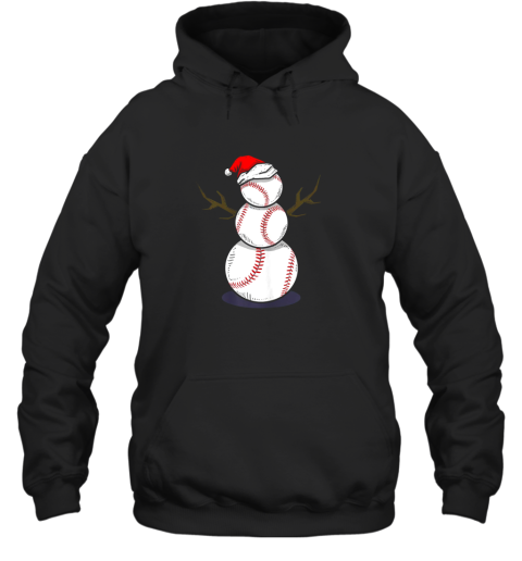 Christmas in July Summer Baseball Snowman Party Shirt Gift Hoodie